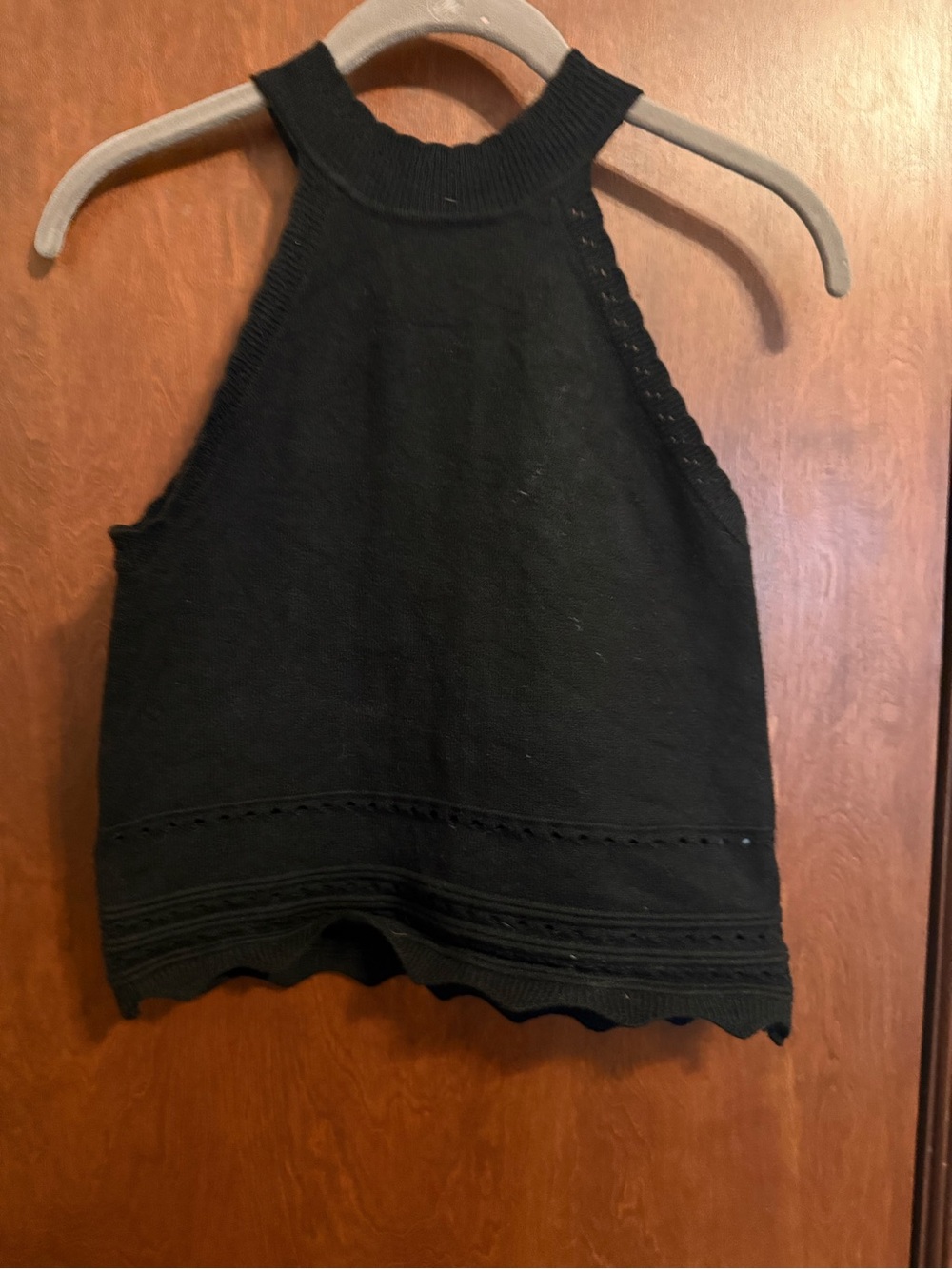 Fashion black cropped tank medium